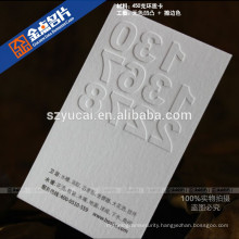 Silk screen embossing quality business card